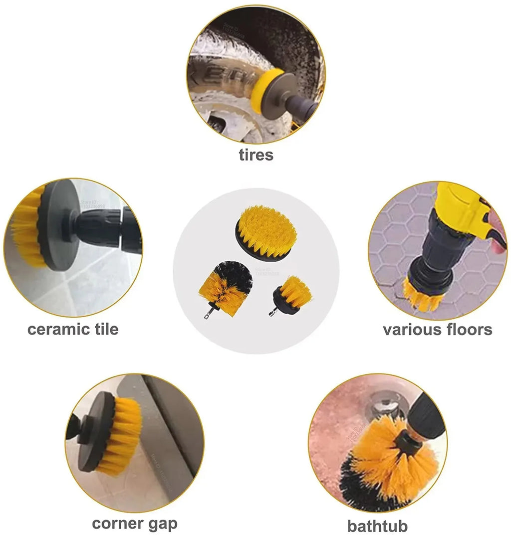👉 Brosse à perceuse PRO – intérieur de voiture comme neuf