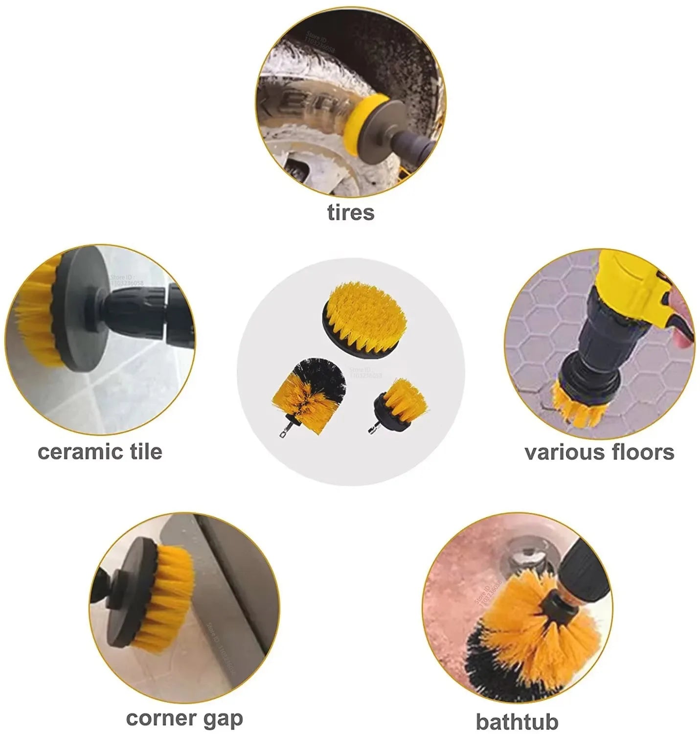 👉 Brosse à perceuse PRO – intérieur de voiture comme neuf
